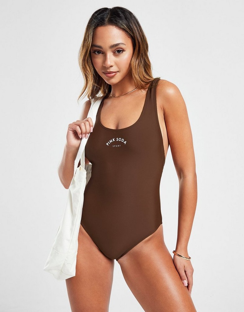 Жіночі купальники PINK SODA КУПАЛЬНИК CANCUN SWIMSUIT BRWN PSSTW11677220 Коричневий