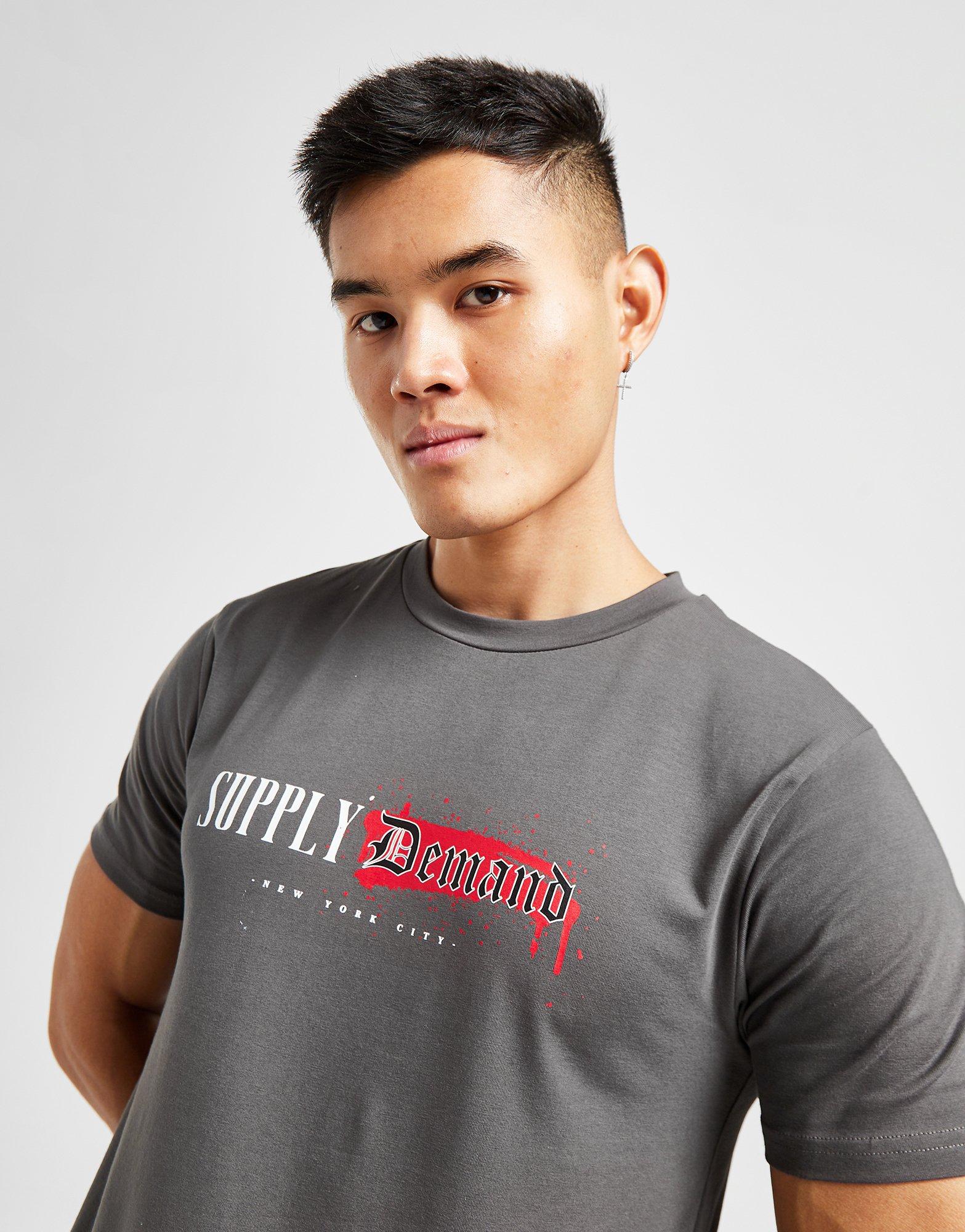 Vyriški marškiniai SUPPLY & DEMAND MARŠKINĖLIAI TEE - SHIRTS SUPTM16562 Raudona