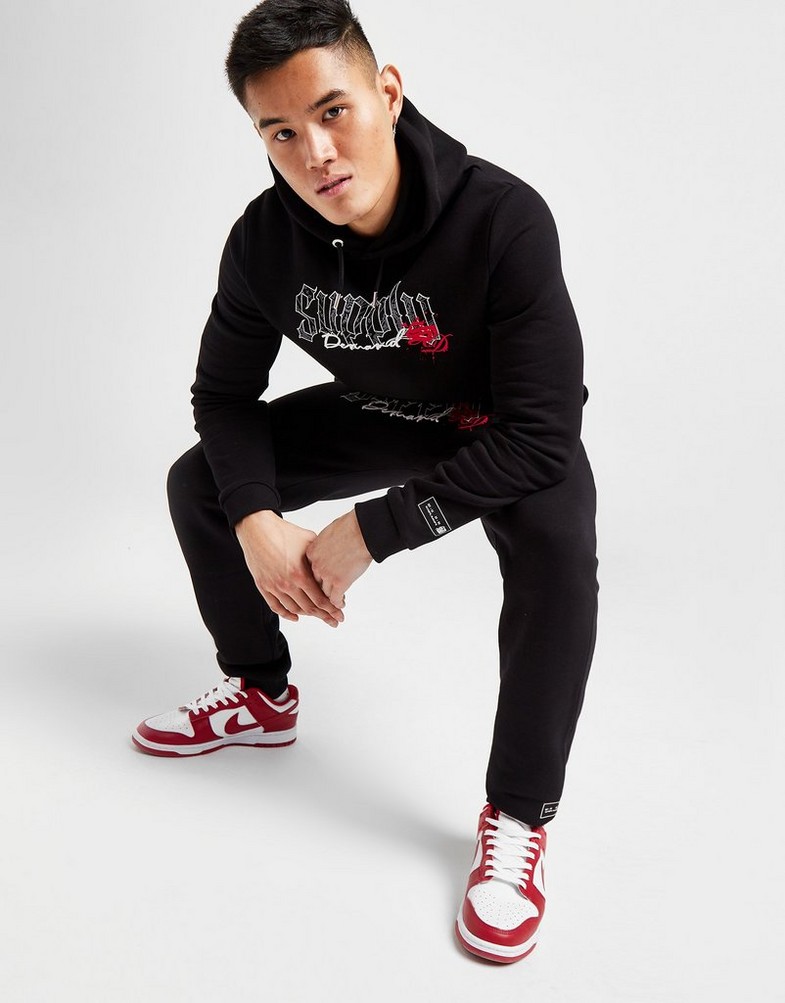 Bluza męska SUPPLY & DEMAND BLUZA Z KAPTUREM BLAZE HD BLK HOODED FLEECE SUPTM16574 Czarny