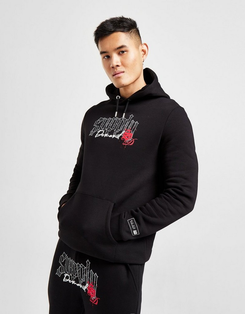 Bluza męska SUPPLY & DEMAND BLUZA Z KAPTUREM BLAZE HD BLK HOODED FLEECE SUPTM16574 Czarny