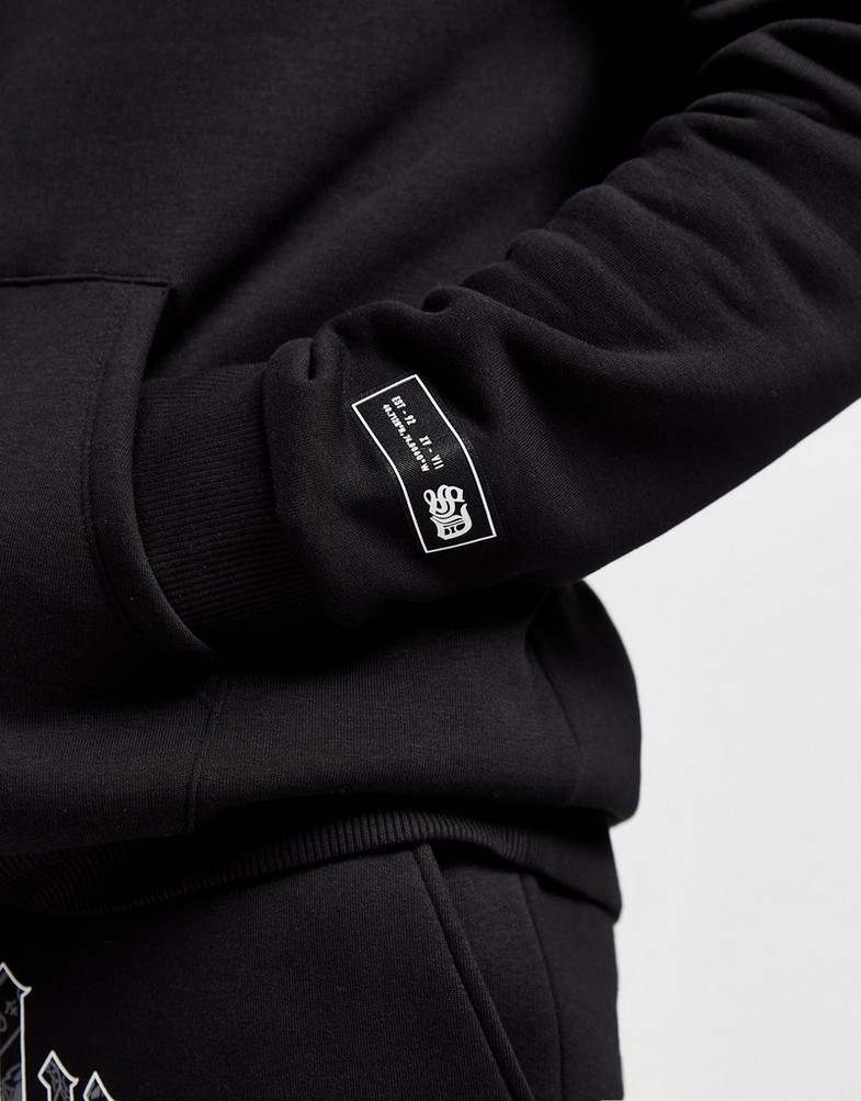 Bluza męska SUPPLY & DEMAND BLUZA Z KAPTUREM BLAZE HD BLK HOODED FLEECE SUPTM16574 Czarny