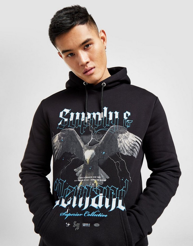 Bluza męska SUPPLY & DEMAND BLUZA Z KAPTUREM HOODED FLCE TP