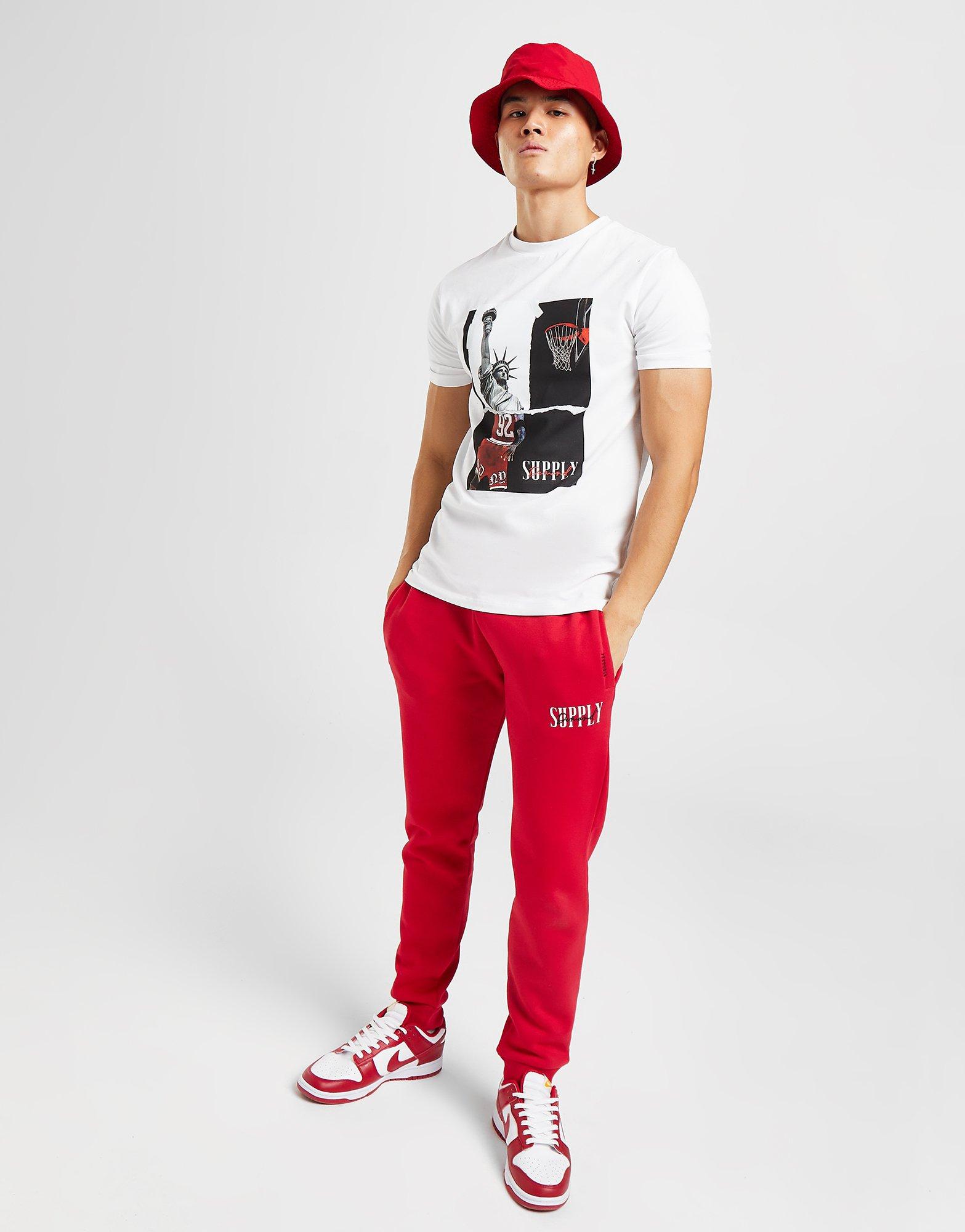 Vyriški marškiniai SUPPLY & DEMAND MARŠKINĖLIAI SLAMMER TEE WHT TEE - SHIRTS SUPTM16565 Balta