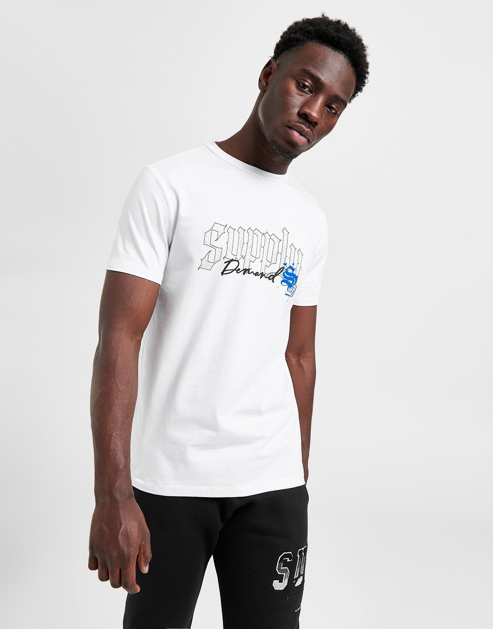 Vyriški marškiniai SUPPLY & DEMAND MARŠKINĖLIAI BLAZE TEE WHT TEE - SHIRTS SUPTM16567 Balta