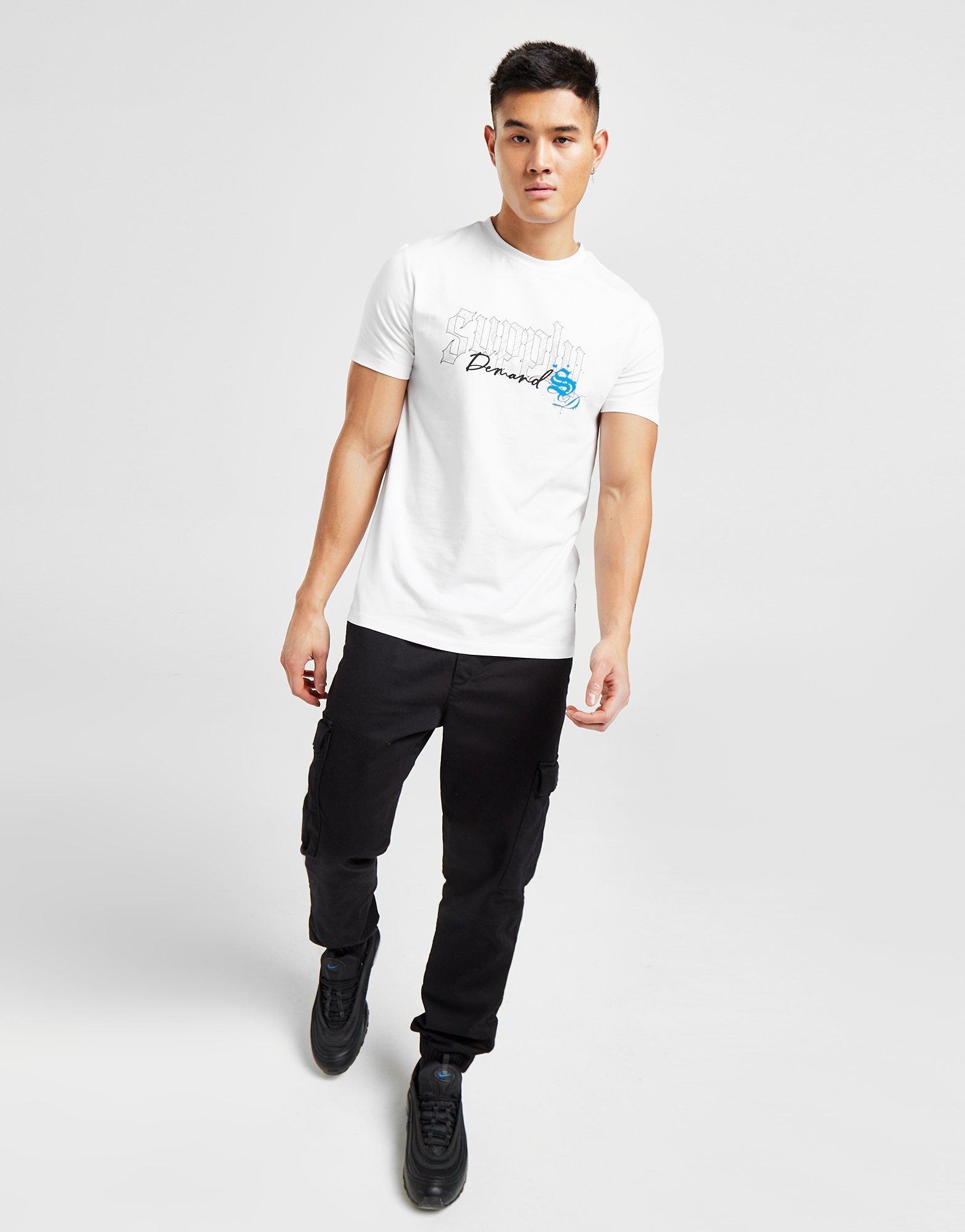 Vyriški marškiniai SUPPLY & DEMAND MARŠKINĖLIAI BLAZE TEE WHT TEE - SHIRTS SUPTM16567 Balta