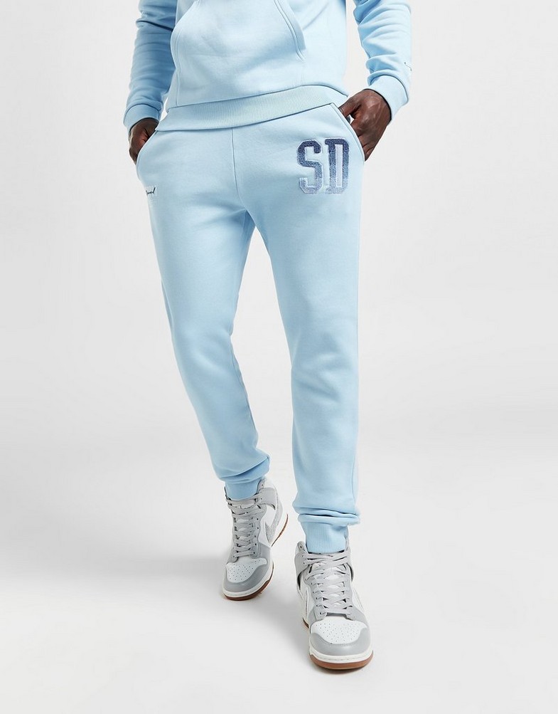 SUPPLY & DEMAND SPODNIE FLEECE PANTS SUPTM16572 Niebieski