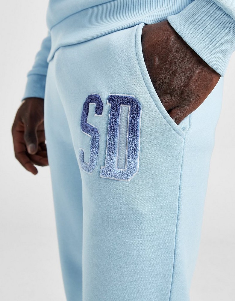 SUPPLY & DEMAND SPODNIE FLEECE PANTS SUPTM16572 Niebieski