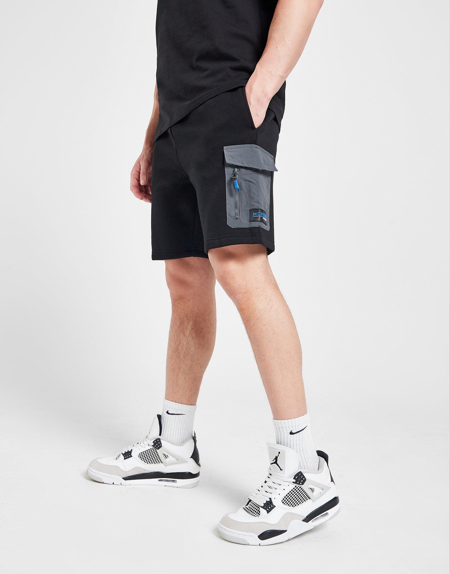 Vyriška sportiniai kostiumai MCKENZIE KOMPLEKTAS REWARD TEE/SHT SET BLK COTTON/NYLON SUIT MCKTM15830090 Juoda