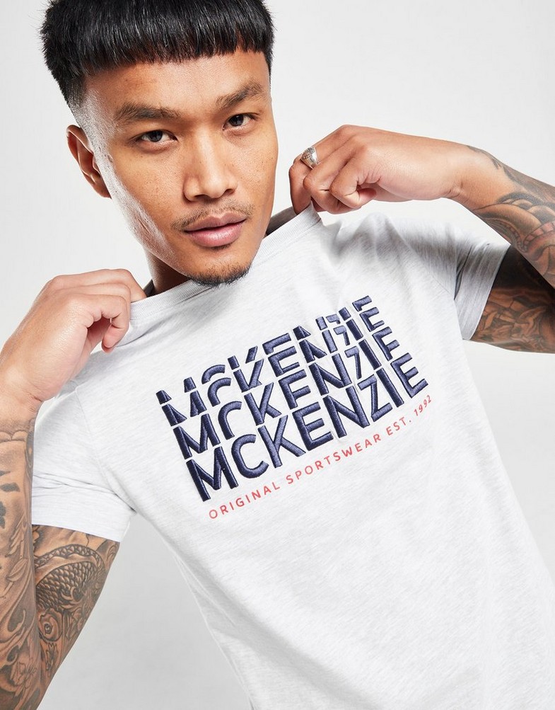 Koszulka, t-shirt męski MCKENZIE T-SHIRT ACE TEE GMRL TEE - SHIRTS MCKTM15757031 Szary
