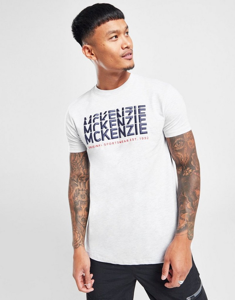 Koszulka, t-shirt męski MCKENZIE T-SHIRT ACE TEE GMRL TEE - SHIRTS MCKTM15757031 Szary