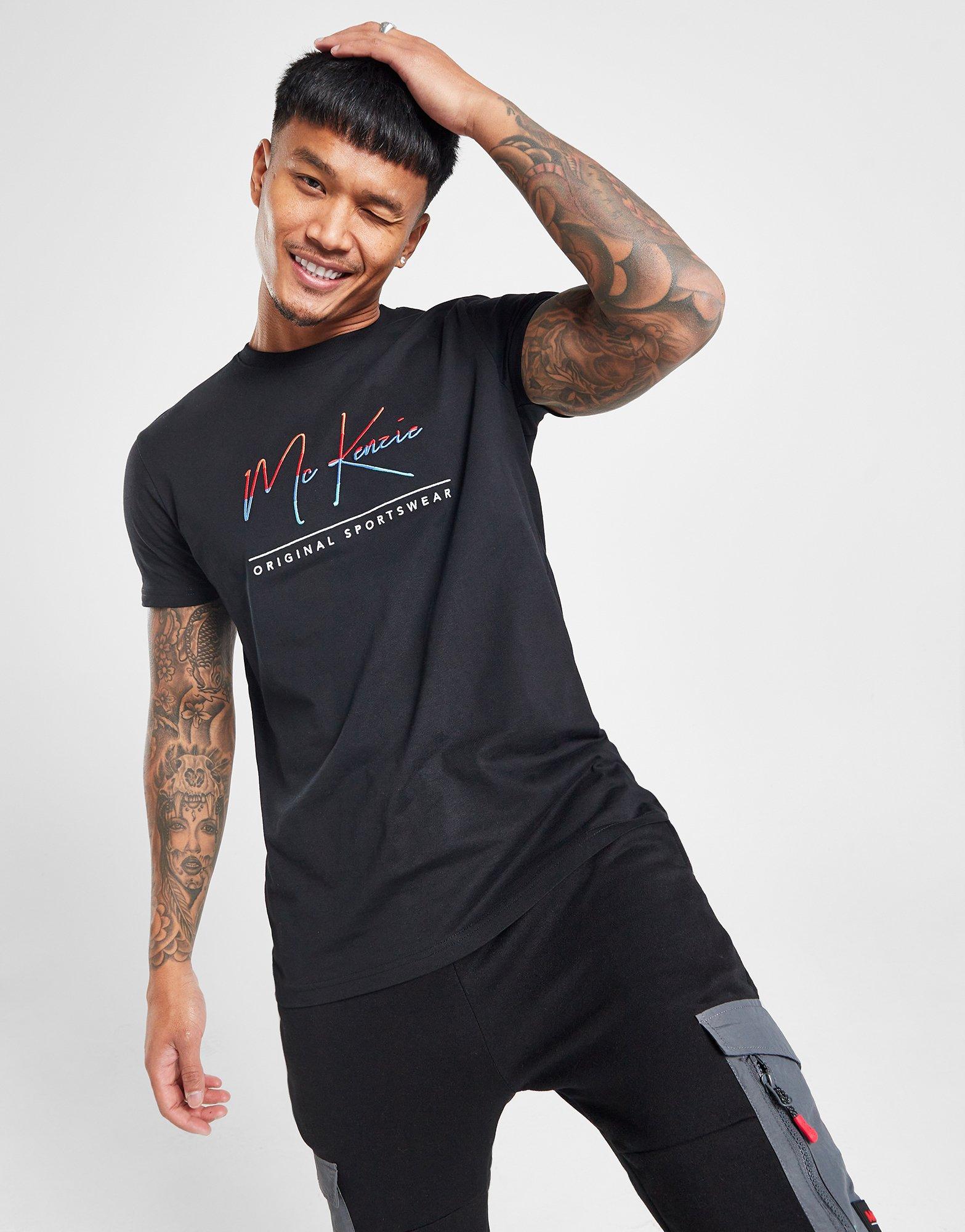 Vyriški marškiniai MCKENZIE MARŠKINĖLIAI JACK TEE BLK TEE - SHIRTS MCKTM15759090 Juoda