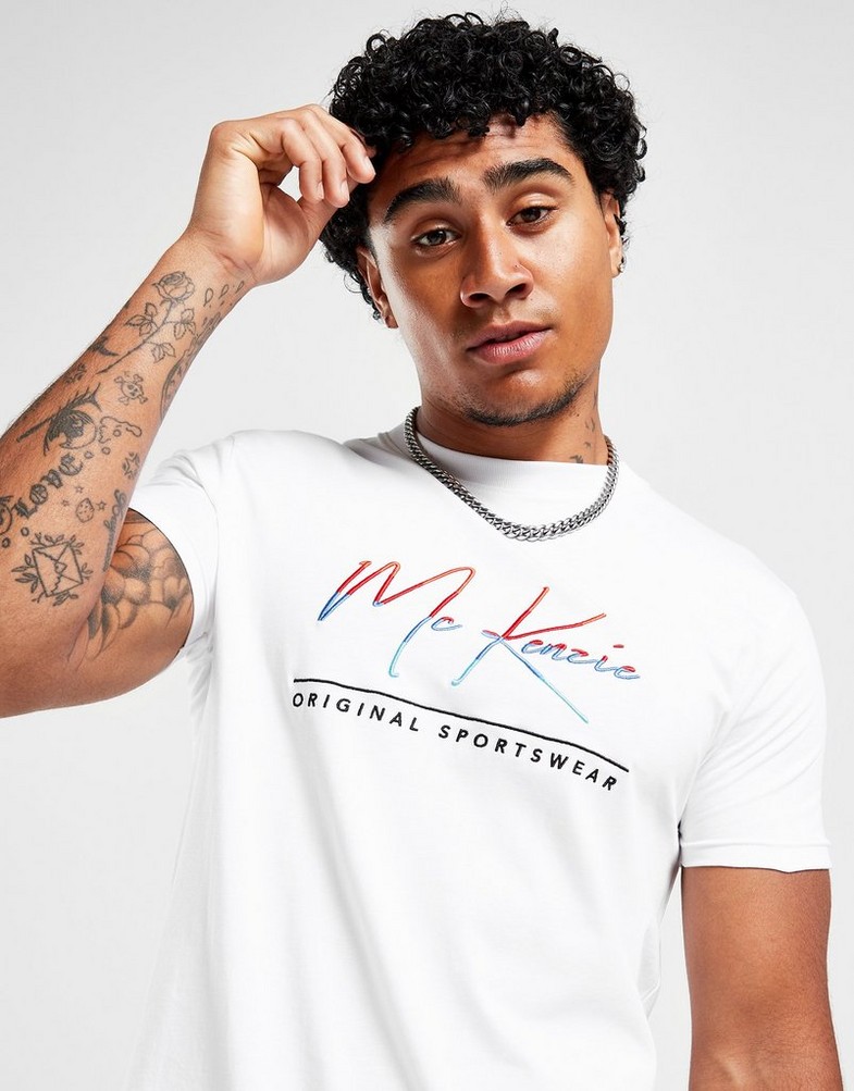 Koszulka, t-shirt męski MCKENZIE T-SHIRT JACK TEE WHT TEE - SHIRTS MCKTM15759010 Biały