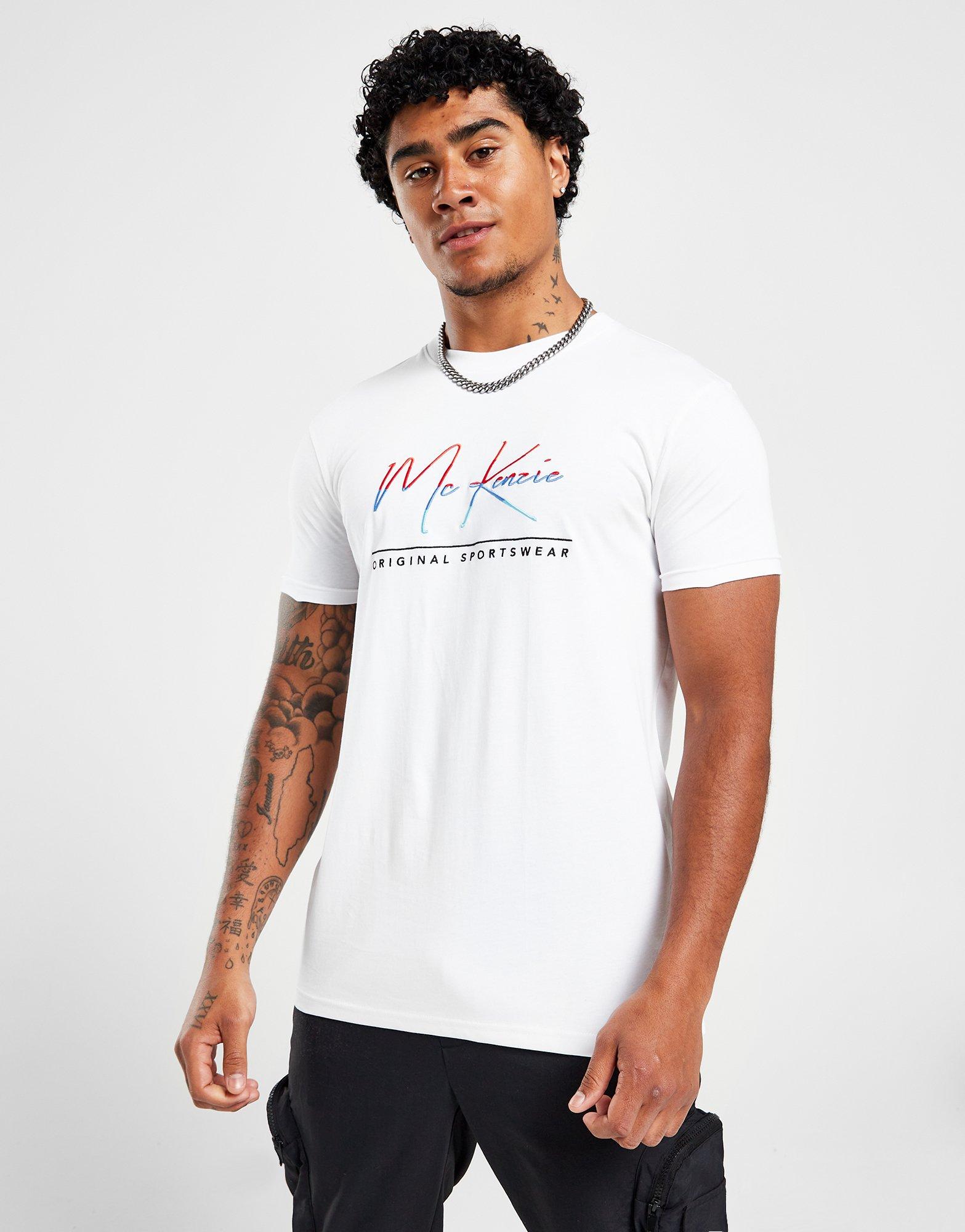 Koszulka, t-shirt męski MCKENZIE T-SHIRT JACK TEE WHT TEE - SHIRTS MCKTM15759010 Biały