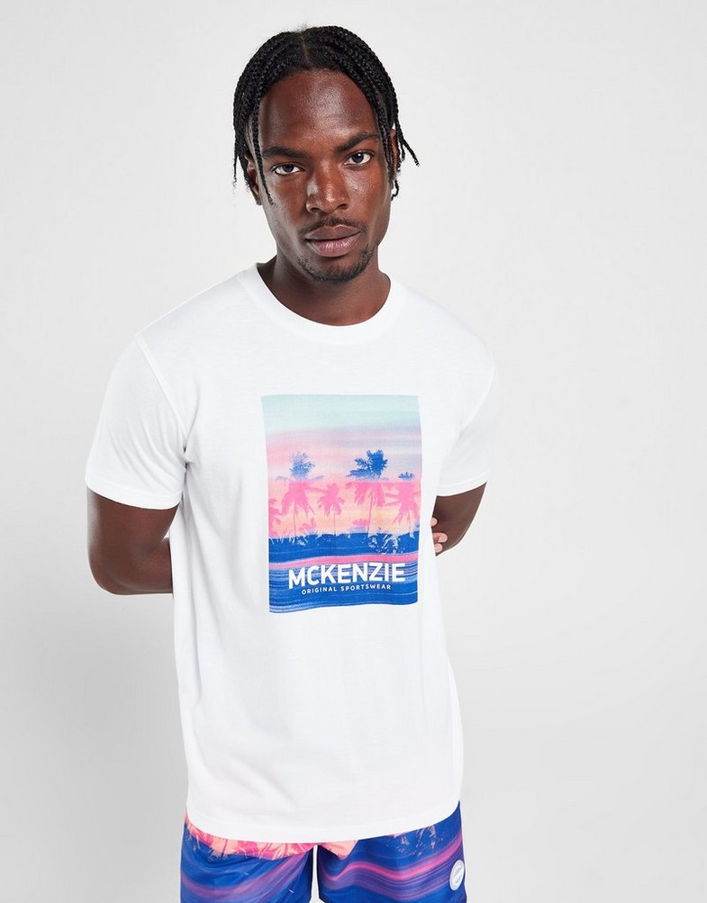 Férfi póló MCKENZIE PÓLÓ LYNX TEE WHT TEE - SHIRTS