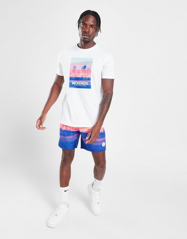 Koszulka, t-shirt męski MCKENZIE T-SHIRT LYNX TEE WHT TEE - SHIRTS MCKTM15761010 Biały