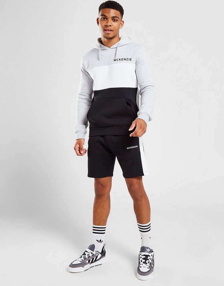 Komplet dresowy męski MCKENZIE KOMPLET BLOCK OH HD/SHT SET JTB COTTON/NYLON SUITS MCKTM15831090 Czarny