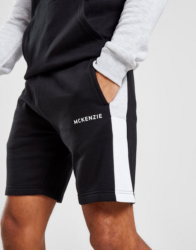 Komplet dresowy męski MCKENZIE KOMPLET BLOCK OH HD/SHT SET JTB COTTON/NYLON SUITS MCKTM15831090 Czarny