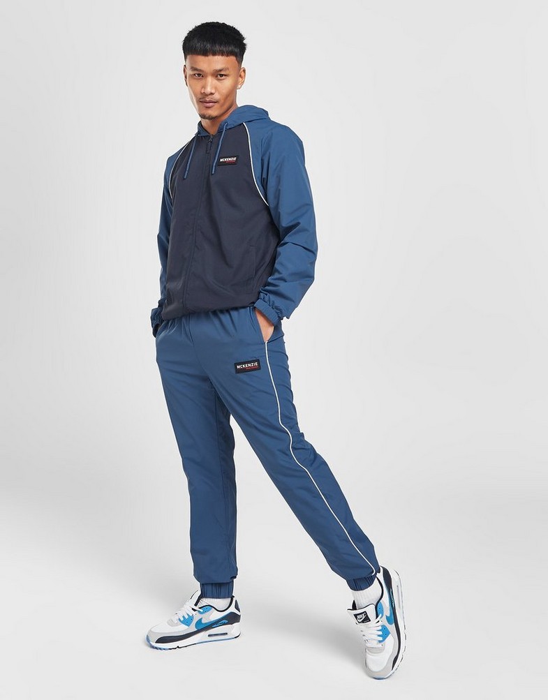 Trening pentru bărbați MCKENZIE SET SULTAN FZ WVN SUIT EBL COTTON/NYLON SUITS MCKTM15276110 Albastru
