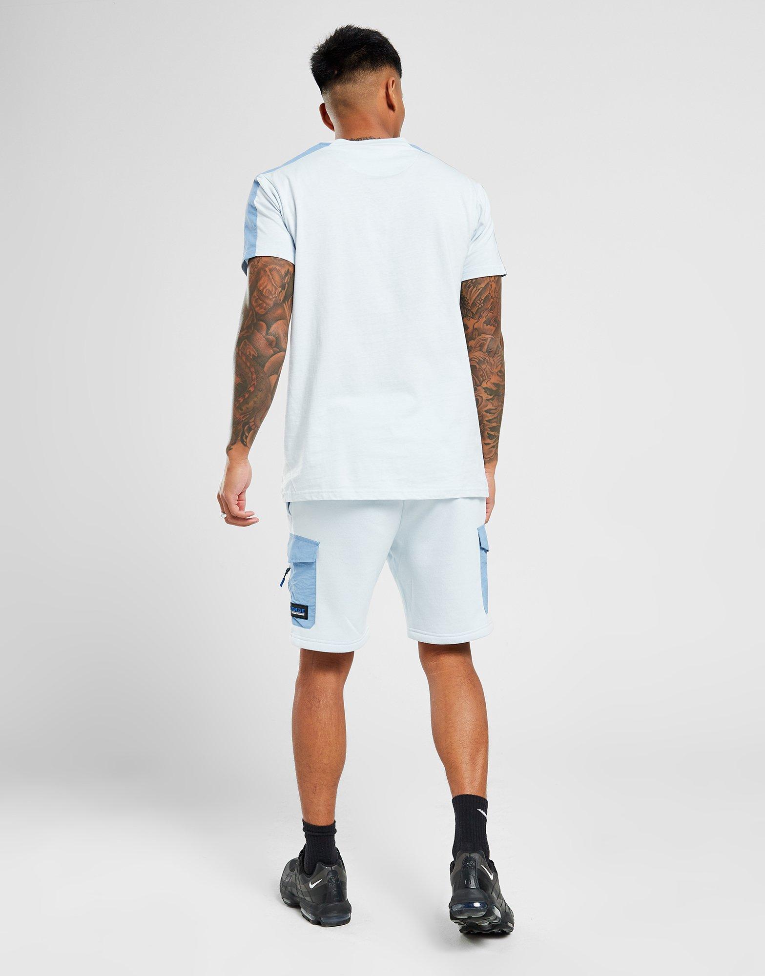 Чоловічі спортивні костюми MCKENZIE КОМПЛЕКТ REWARD TEE/SHT SET SWR COTTON/NYLON SUITS MCKTM15830105 Блакитний