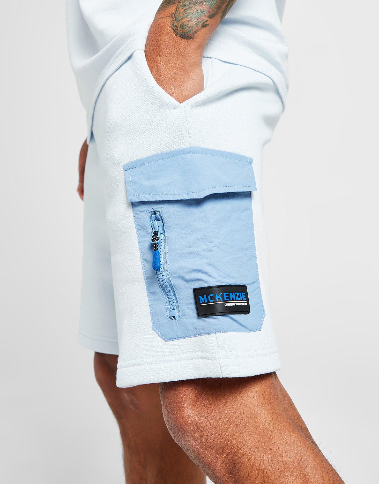 Чоловічі спортивні костюми MCKENZIE КОМПЛЕКТ REWARD TEE/SHT SET SWR COTTON/NYLON SUITS MCKTM15830105 Блакитний