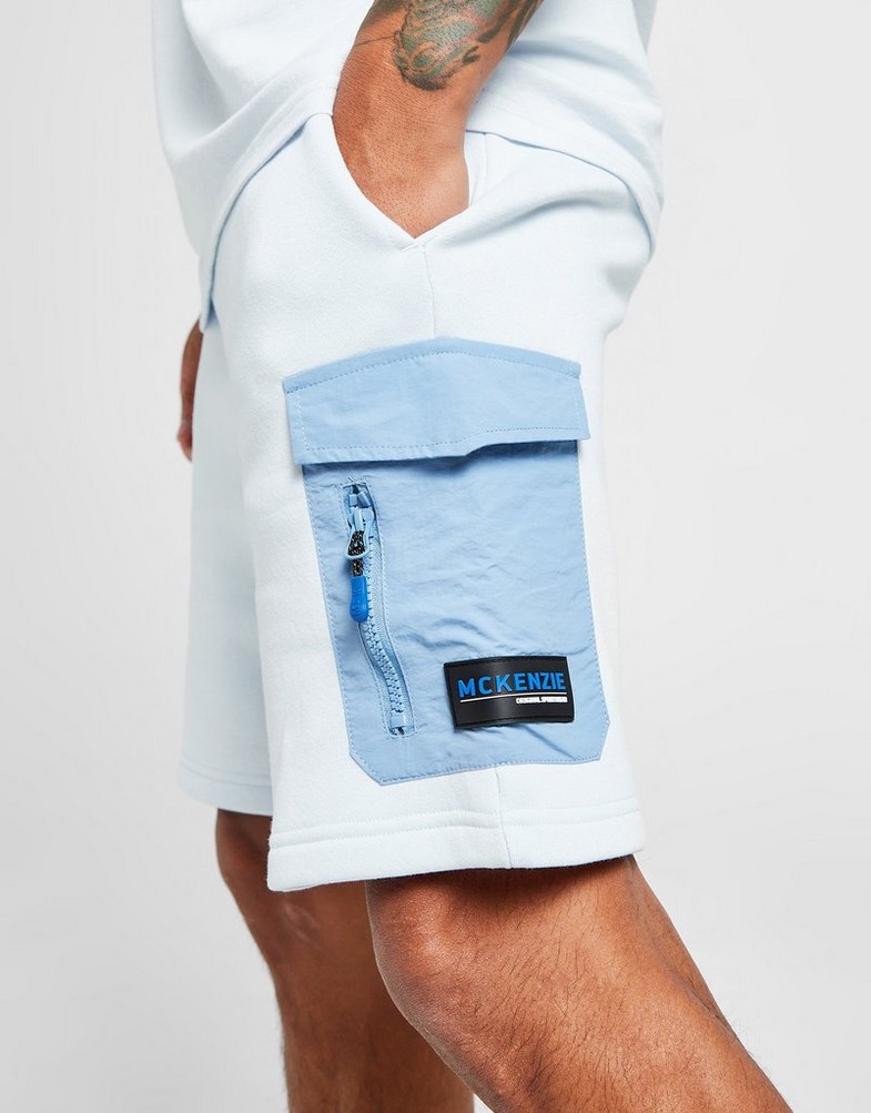 Мъжки анцуг MCKENZIE КОМПЛЕКТ REWARD TEE/SHT SET SWR COTTON/NYLON SUITS MCKTM15830105 Син