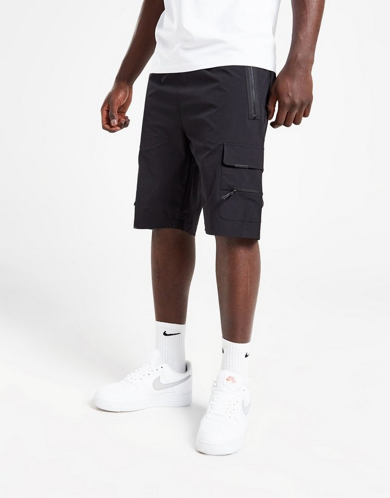 Pánské kraťasy SUPPLY & DEMAND ŠORTKY  RUMBLE V2 SHRT BLK SHORTS SUPTM16587 Černá