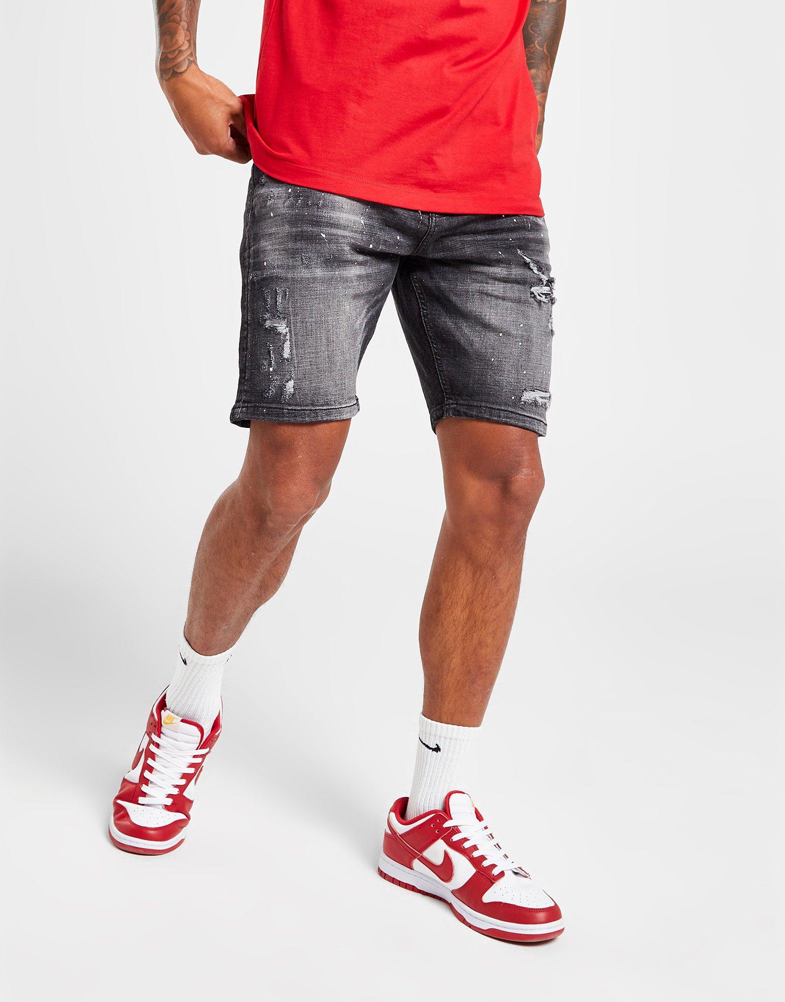 Pánské kraťasy SUPPLY & DEMAND ŠORTKY  NATIVE DENIM SH BLK SHORTS SUPTM16588 Černá