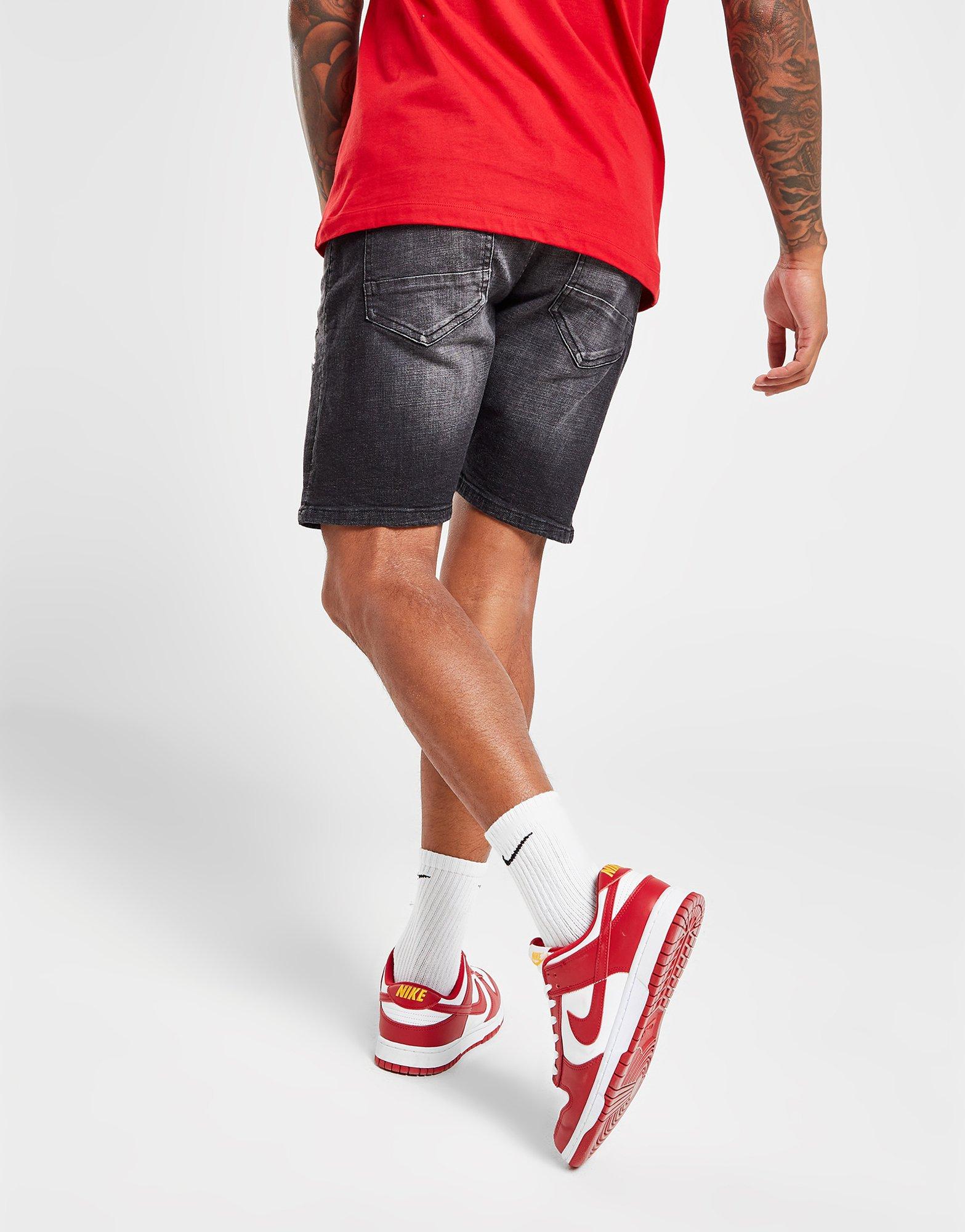 Pánské kraťasy SUPPLY & DEMAND ŠORTKY  NATIVE DENIM SH BLK SHORTS SUPTM16588 Černá