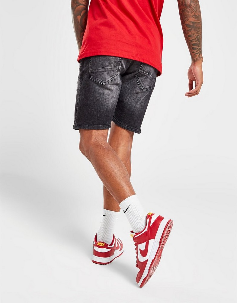 Krótkie spodenki, szorty męskie SUPPLY & DEMAND SZORTY NATIVE DENIM SH BLK SHORTS SUPTM16588 Czarny