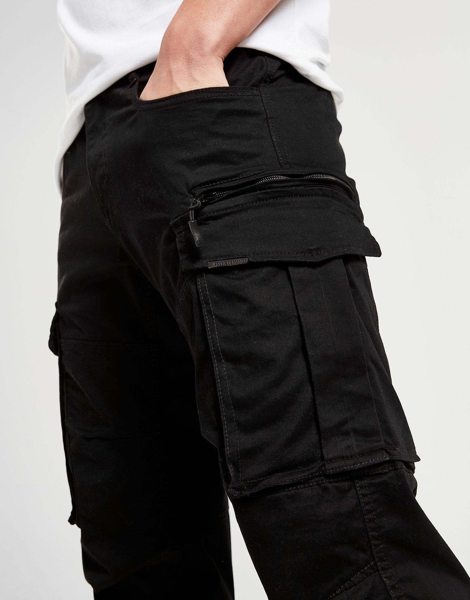 Vyriškos kelnės SUPPLY & DEMAND KELNĖS FLEECE PANTS SUPTM16598 Juoda