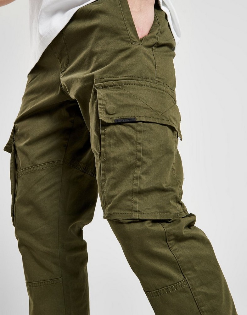 SUPPLY & DEMAND SPODNIE VETO CARGO GREEN SUPTM16597 Khaki