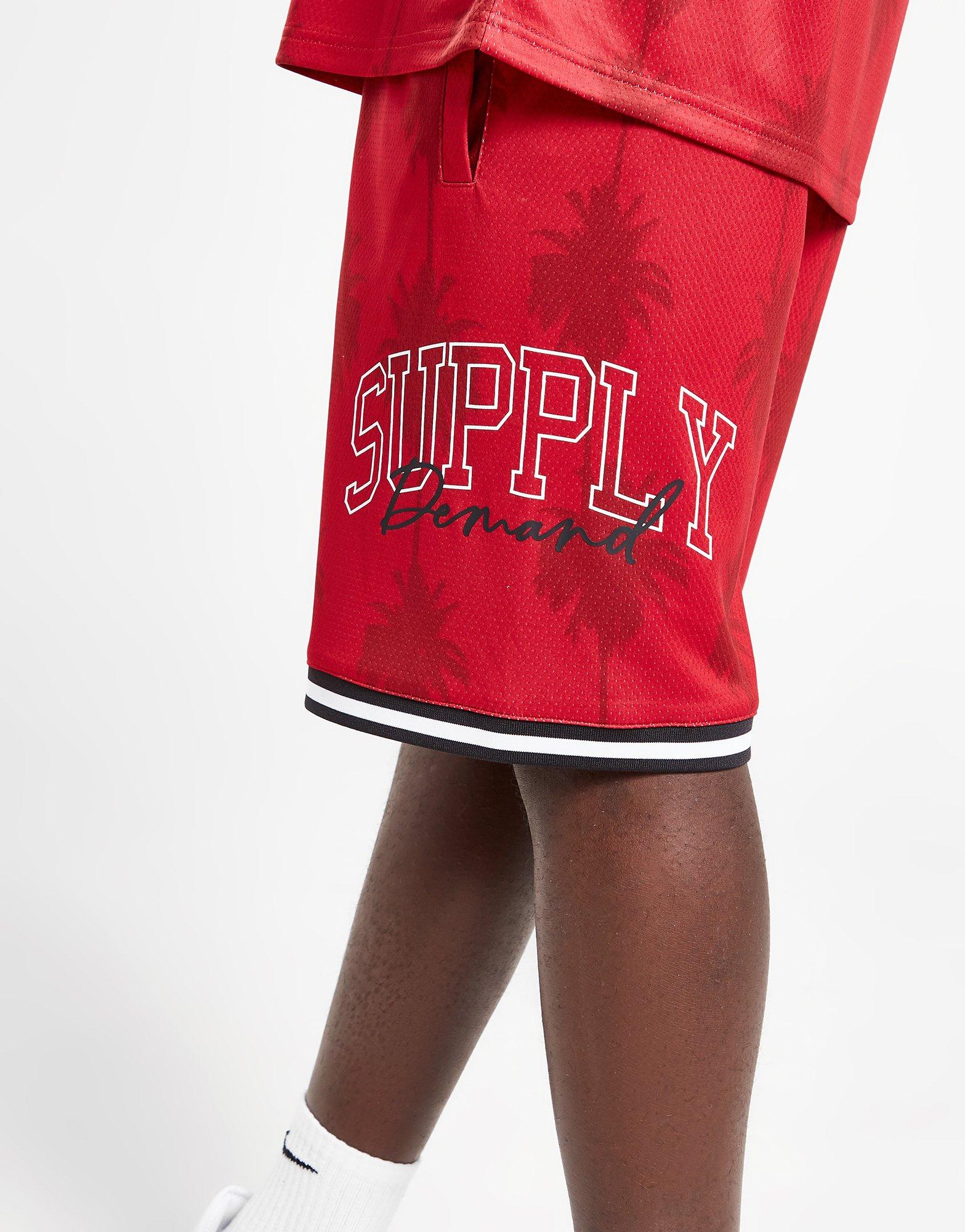 Pantaloni scurți pentru bărbați SUPPLY & DEMAND PANTALONI SCURȚI   DURANT BB SHRT RED SHORTS SUPTM16606 Roșu