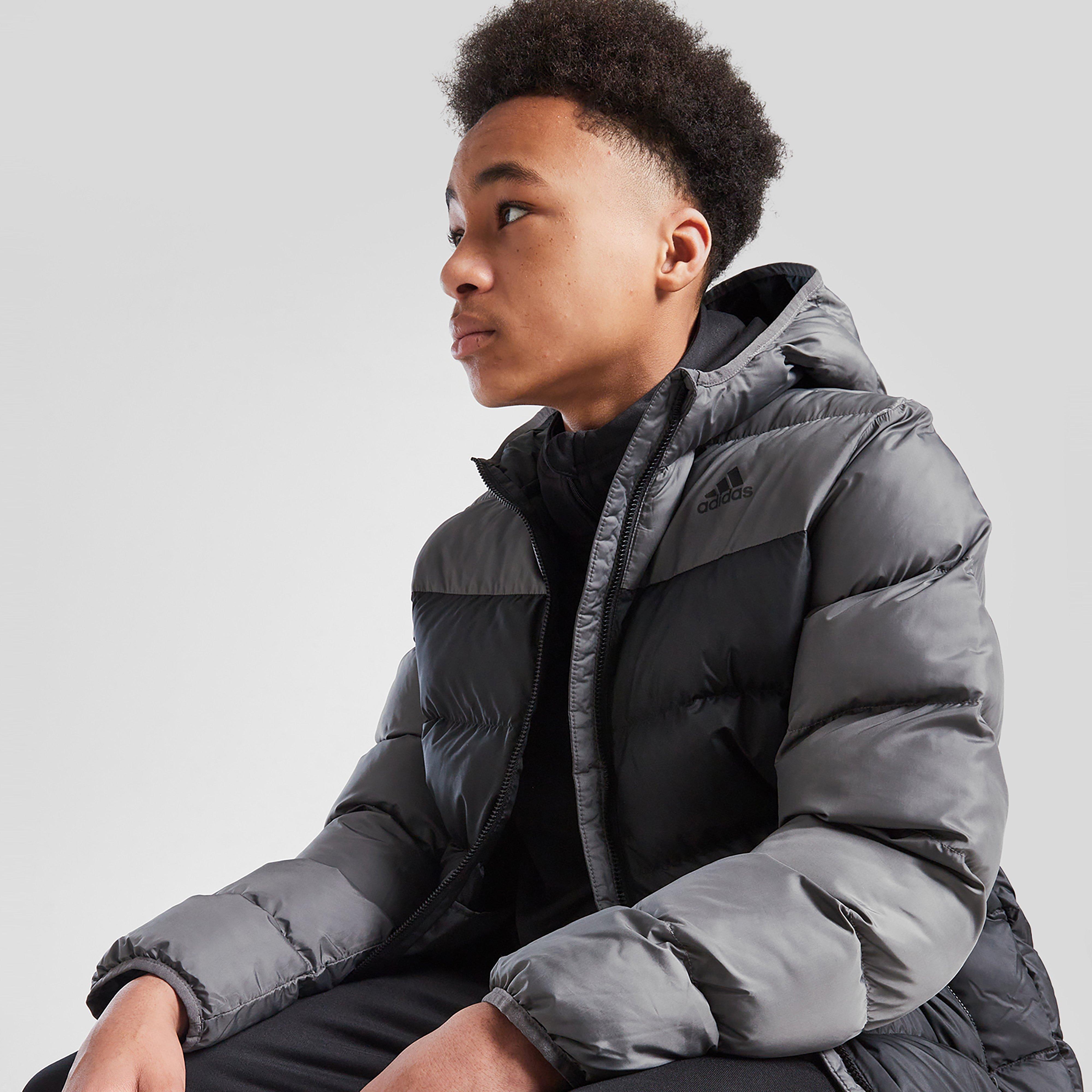 Vaikiška žieminė striukė ADIDAS STRIUKĖ  ŽIEMINĖ C/B PADDED JKT GRY/BLK B