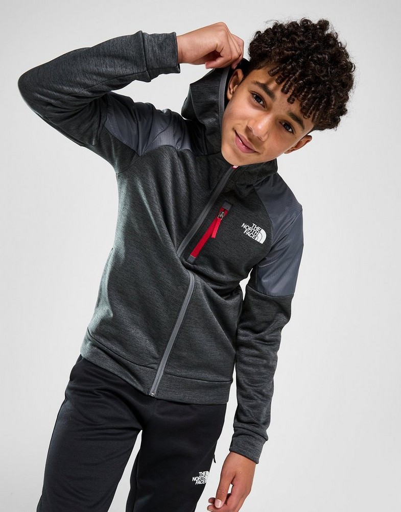 THE NORTH FACE BLUZA ROZPINANA Z KAPTUREM MITTELLE NF0A83H3JCR1 Szary