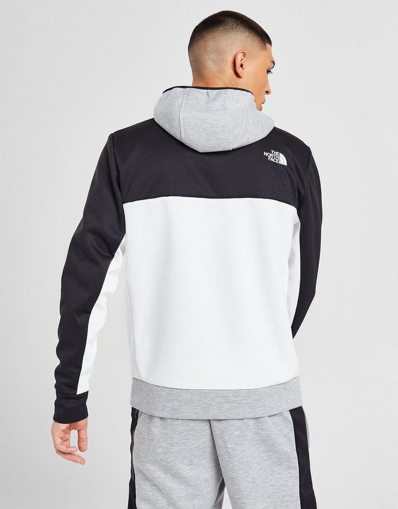 Férfi pulóverek THE NORTH FACE PULÓVER KAPUCNIS TEK ZIP HD GYM A83G9 Szürke