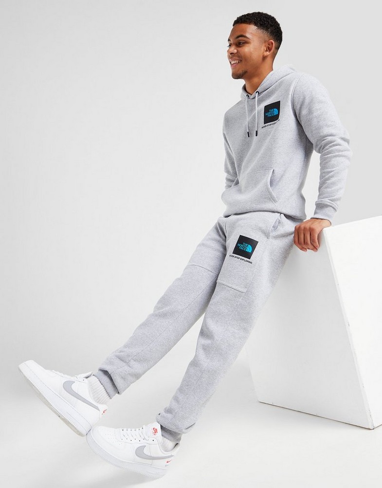 Pánské kalhoty THE NORTH FACE KALHOTY  FINE BOX PANT GYM PANT2 Šedá