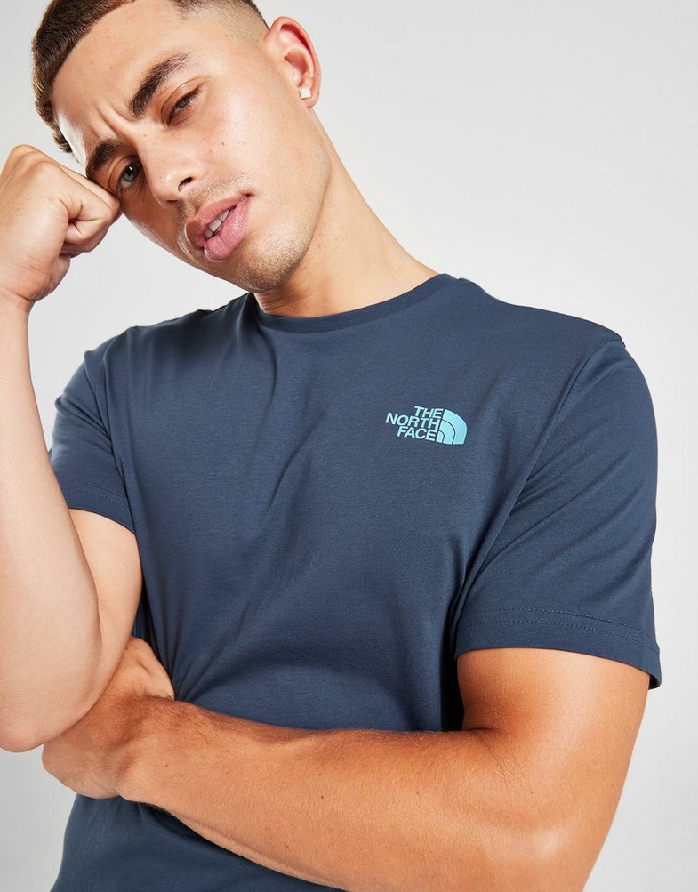 Pánske tričko THE NORTH FACE TRIČKO MOUNT SHADES T TEE4 Tmavě modrá