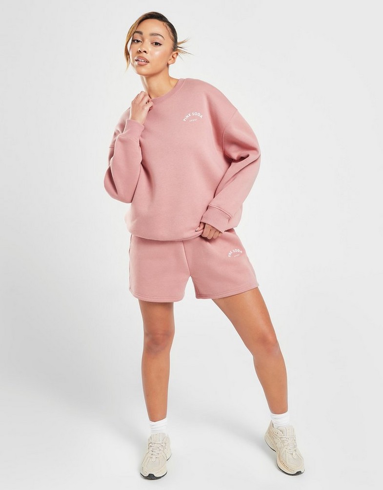 Női pulóver PINK SODA PULÓVER PARADISE CREW ROSE PSSTW11692310 Rózsaszín