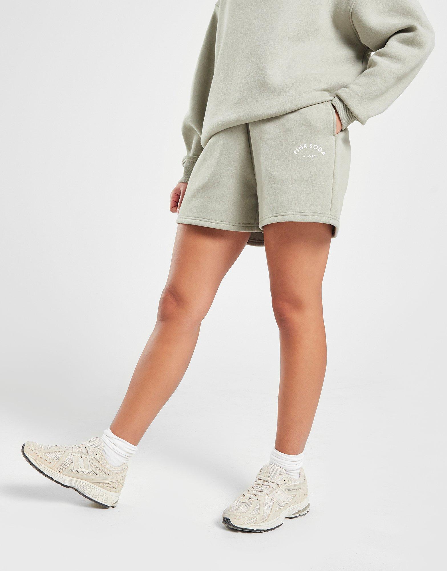 Krótkie spodenki, szorty damskie PINK SODA SZORTY KROME FLC SH OLIVE PSSTW11607630 Khaki