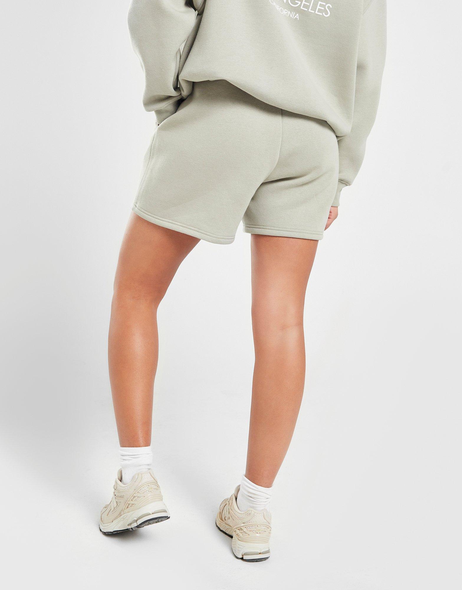 Krótkie spodenki, szorty damskie PINK SODA SZORTY KROME FLC SH OLIVE PSSTW11607630 Khaki