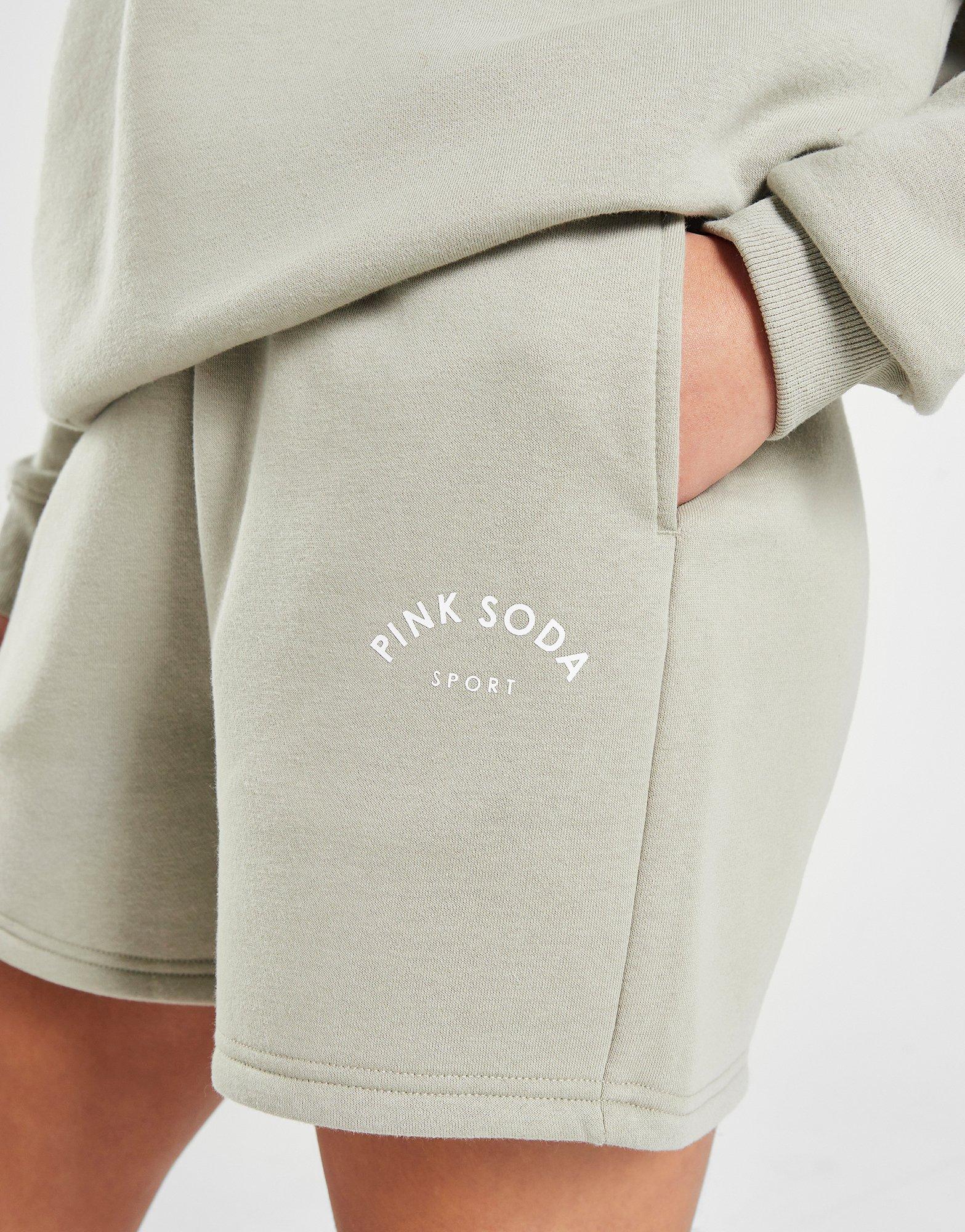 Krótkie spodenki, szorty damskie PINK SODA SZORTY KROME FLC SH OLIVE PSSTW11607630 Khaki