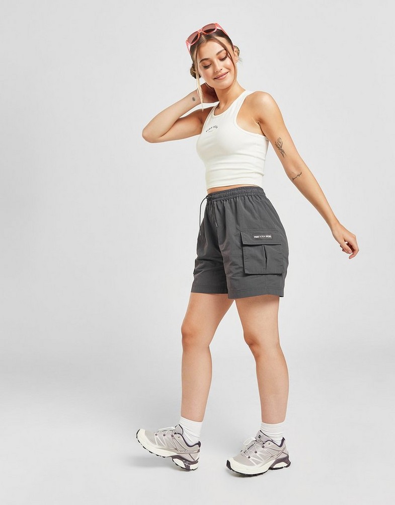 Dámské kraťasy PINK SODA ŠORTKY  ROX CARGO SH IRON PSSTW11690040 Černá