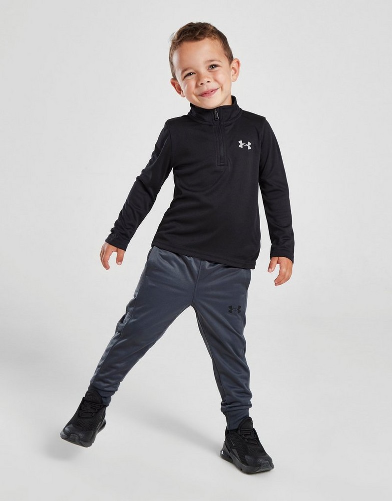 Gyerek melegítőszett UA CENTRIC BRAN 1/4 ZIP ST BLK/GRY 25UAFGI85D-001 Fekete