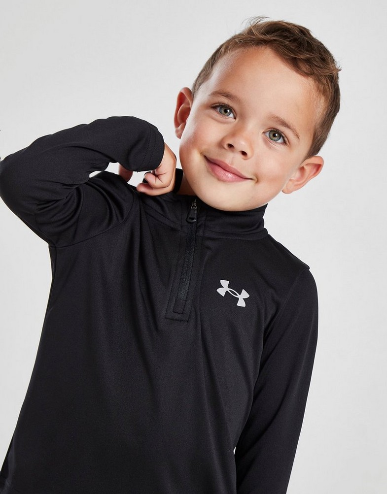Gyerek melegítőszett UA CENTRIC BRAN 1/4 ZIP ST BLK/GRY 25UAFGI85D-001 Fekete