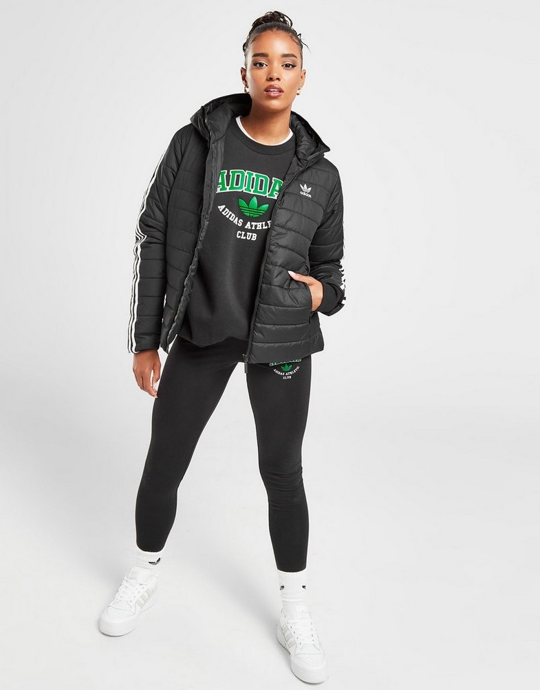 Dámska bunda ADIDAS BUNDA ZIMNÍ ADICOLOR SLIM II8464 Černá