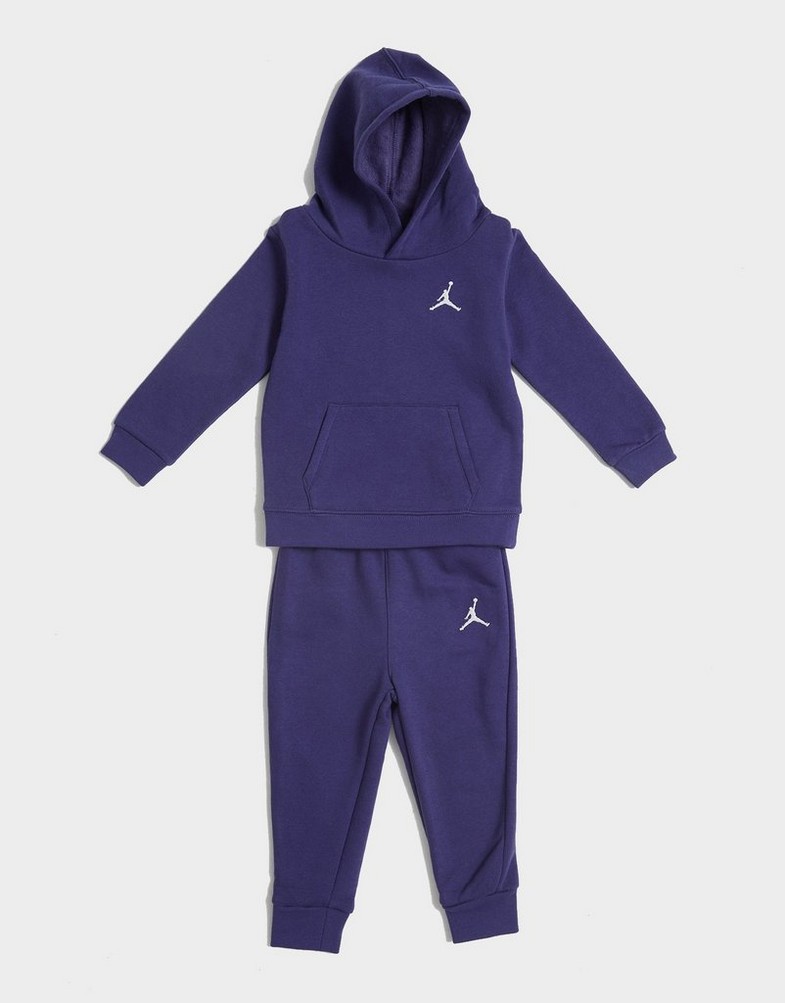 Komplet dresowy dziecięcy JORDAN KOMPLET JDN MJ ESSENTIALS FLC PO SET 65C589-PAM Fioletowy