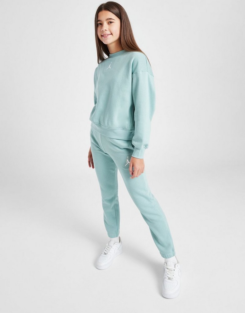 Bluza dziecięca JORDAN BLUZA ESSENTIALS CREW SAGE