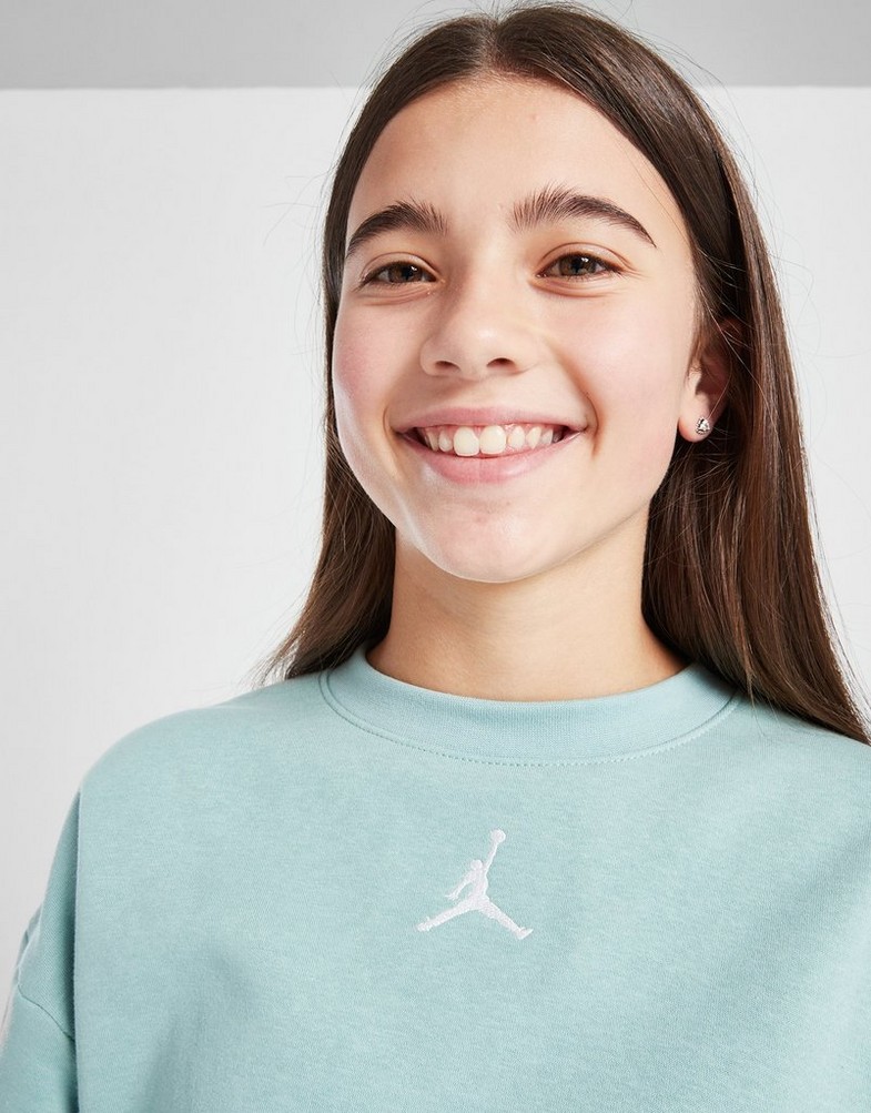 Bluza dziecięca JORDAN BLUZA ESSENTIALS CREW SAGE