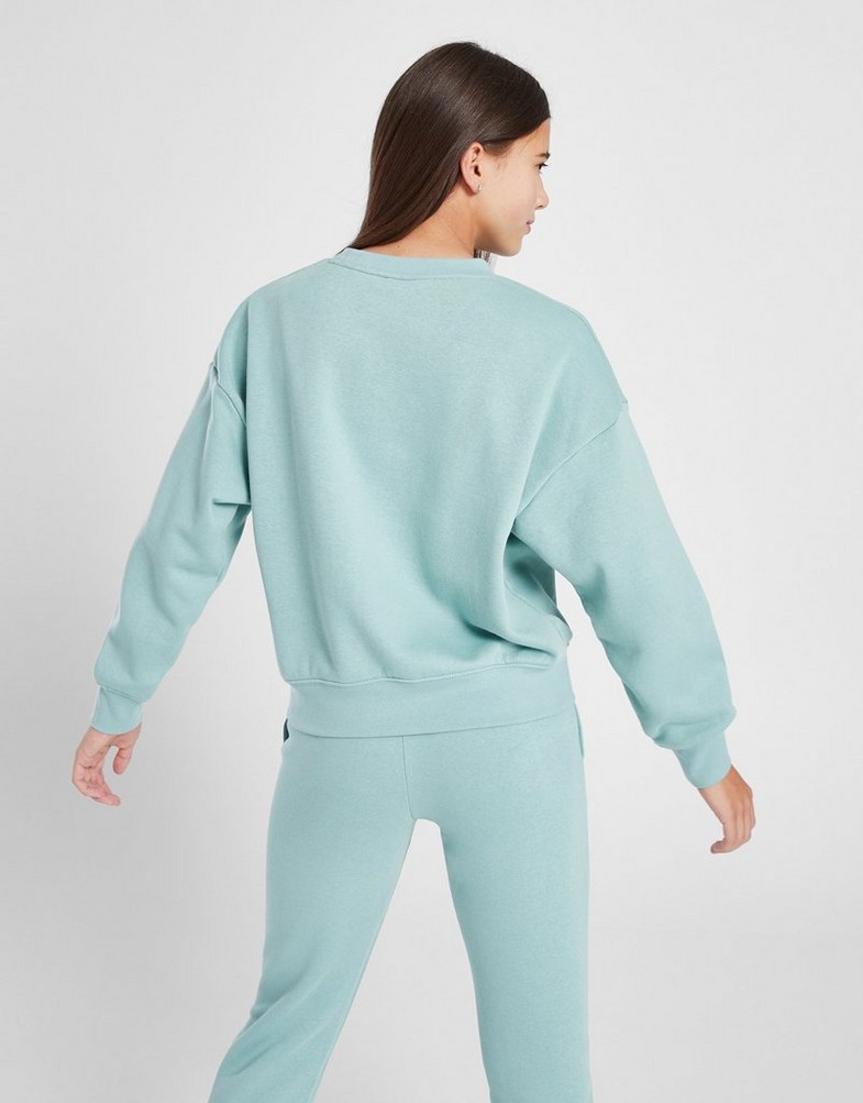 Bluza dziecięca JORDAN BLUZA ESSENTIALS CREW SAGE