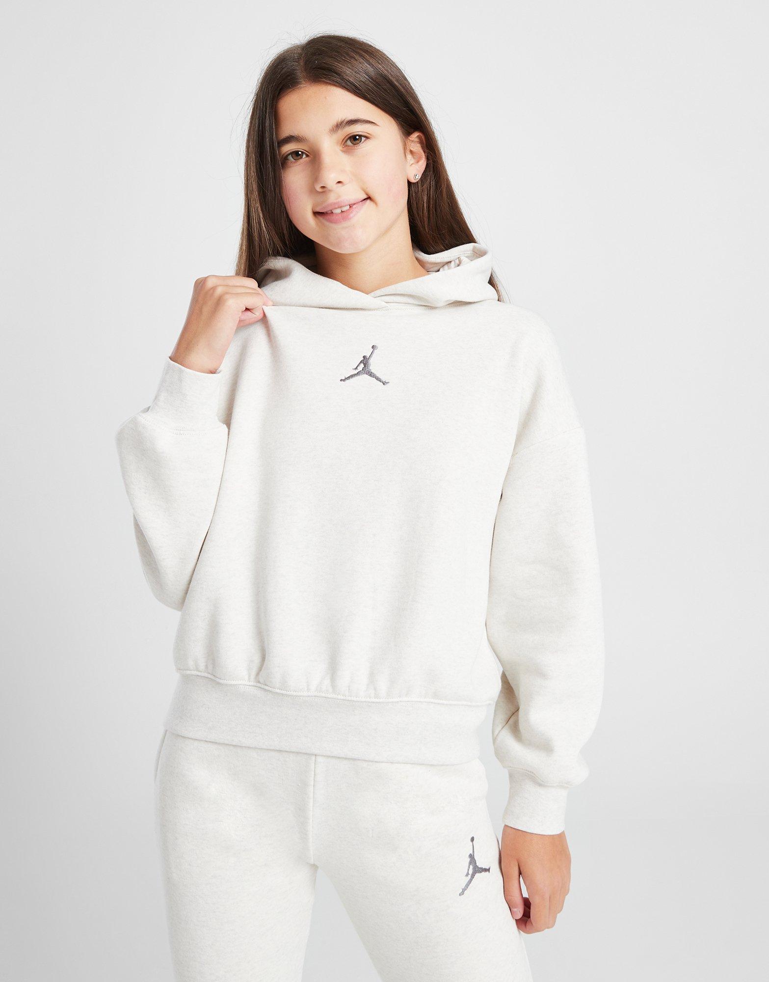 Dječji gornji dio trenirke JORDAN VESTA S KAPULJAČOM ICON PLAY PO HOODIE GIRL G 45C695-W6N bež